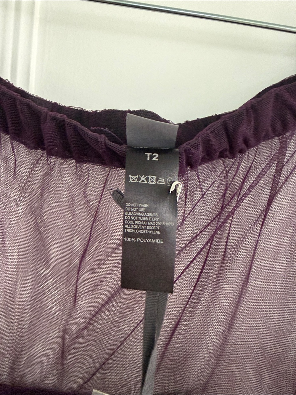 Lilith Plum Tulle Maxi Skirt - Picture 2 of 5